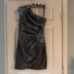 COPY - Jessica McClintock off shoulder cocktail dress